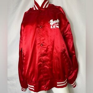 VINTAGE RARE SANDS CASINO RED BOMBER JACKET EUC LARGE